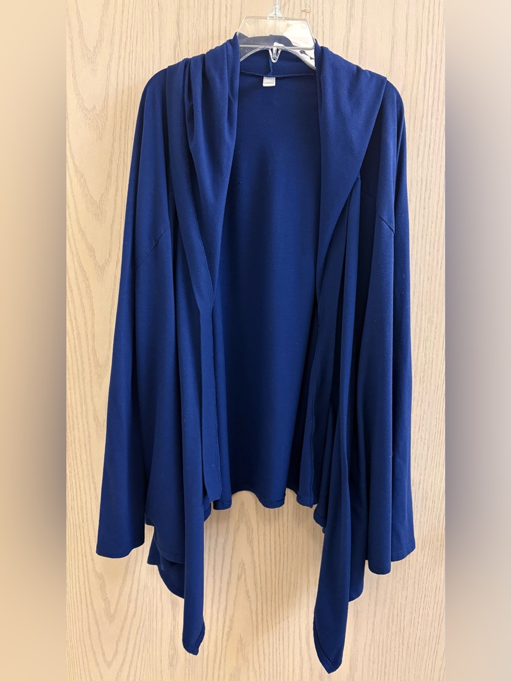 Old Navy Blue Draped Open-Front Women's Sweater With Hood